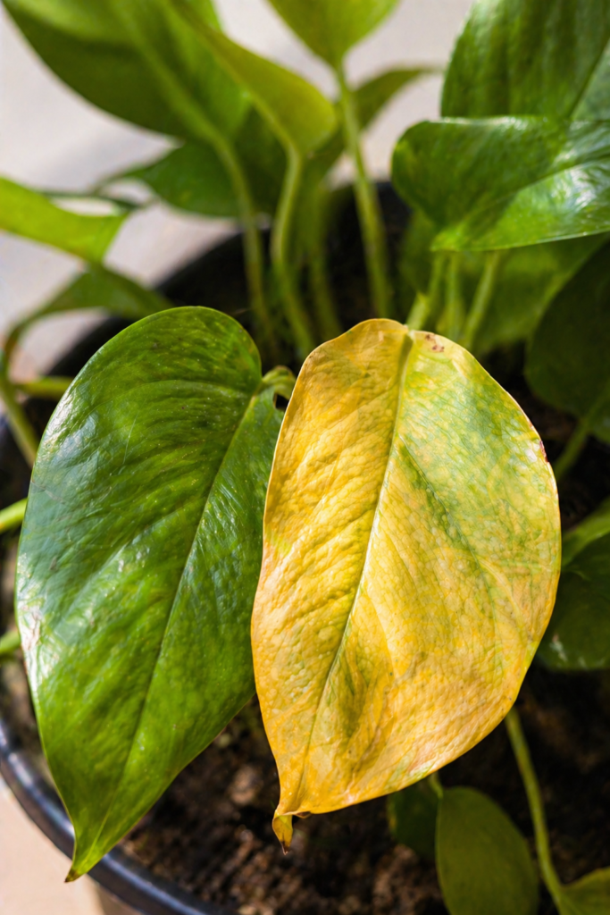 why is my pothos turning yellow overwatered indoor plant yellow leaves